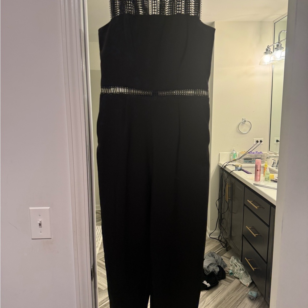 Elegant Black Jumpsuit with Detailing